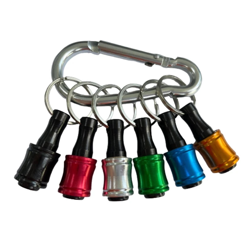 5/6/7/10Pcs 1/4 Inch Hex Shank Screwdriver Bits Holder Extension Bar Keychain Screw Adapter Drill Change Handheld Screwdrivers