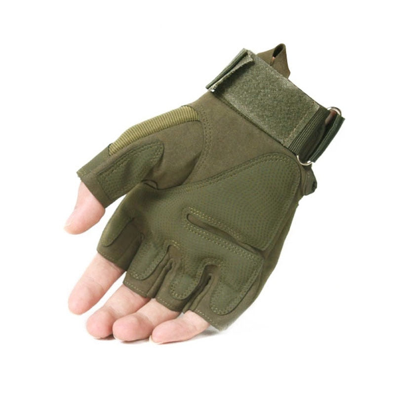 Tactical Fingerless Gloves Military Army Shooting Paintball Airsoft Bicycle Motorcross Combat Hard Knuckle Half Finger Gloves