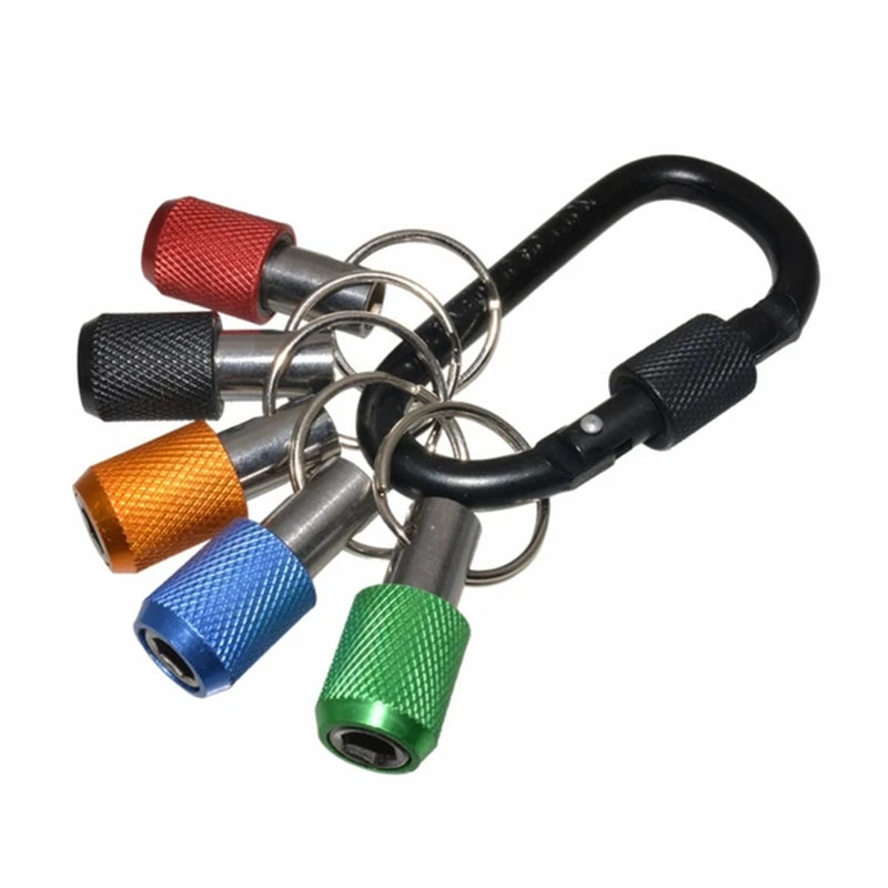 5/6/7/10Pcs 1/4 Inch Hex Shank Screwdriver Bits Holder Extension Bar Keychain Screw Adapter Drill Change Handheld Screwdrivers