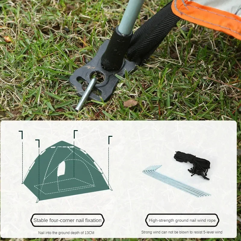 Outdoor Tent For Camping 2 Person Convenient and breathable Fully Automatic Quick Opening Emergency Tent