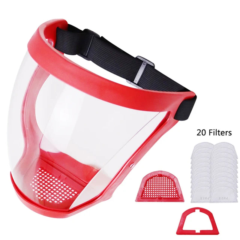 Facial Protection Mask Safety Glasses Anti-Fog Dustproof Multifunctional Work Protection Mask for Welding Woodworking Crop Spray