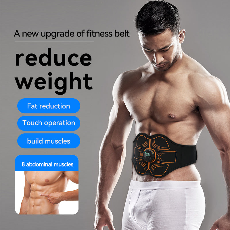 New EMS Massage Belt Home Training Exercise Abdominal Fitness Equipment Lazy Fitness Abdominal Muscle Patch Fitness Equipment for Men and Women