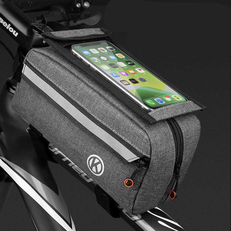 Sports Outdoor Riding Equipment Mobile Phone Navigation Touch Screen Bag Mountain Bike Front Beam Waterproof Bag