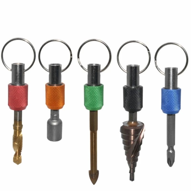 5/6/7/10Pcs 1/4 Inch Hex Shank Screwdriver Bits Holder Extension Bar Keychain Screw Adapter Drill Change Handheld Screwdrivers