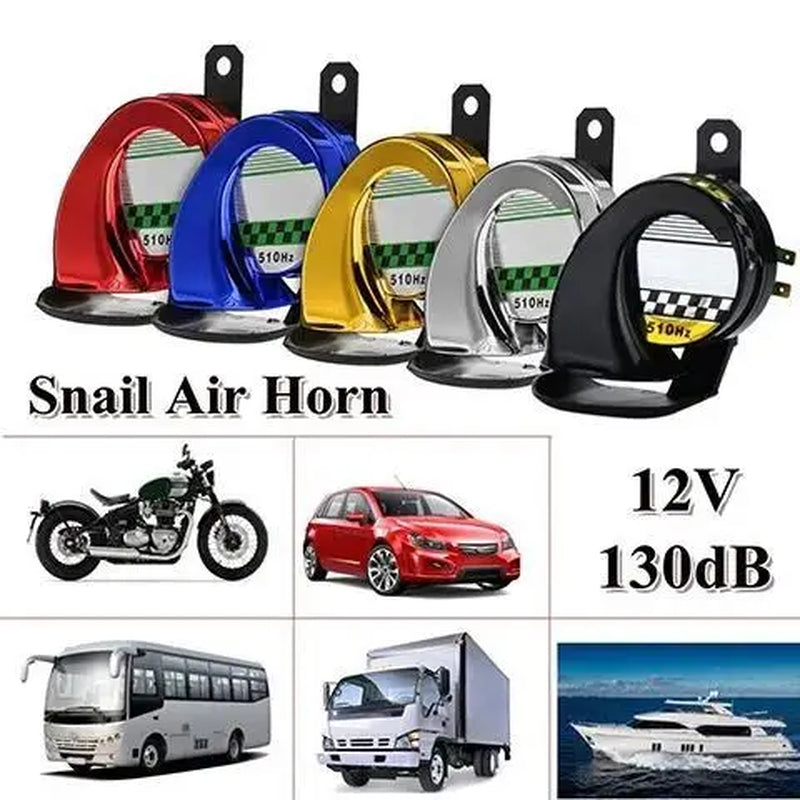 Car Snail Horn New Universal 12V 500DB Electric Super Loud Waterproof Speaker Snail Horn Siren for Car Air-Motorcycle-Horn Siren