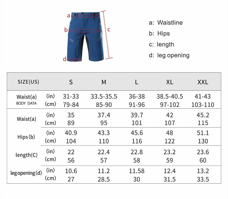 Men Cycling Shorts Loose Fit MTB Mountain Bike Shorts Outdoor Sports