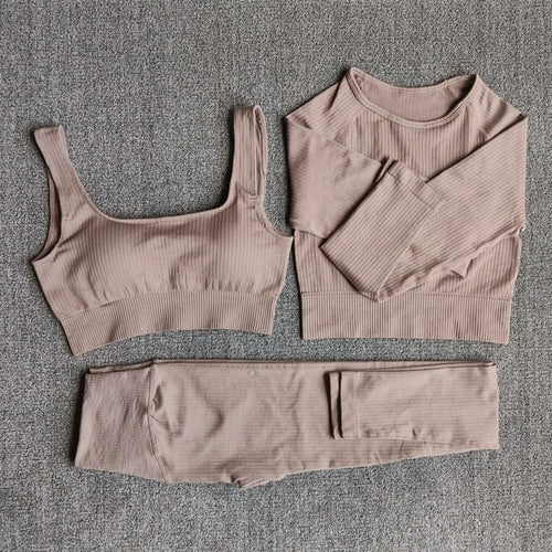 Women's Sportswear Yoga Set Workout Clothes Athletic Wear Sports Gym