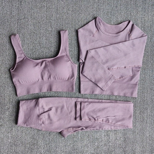 Women's Sportswear Yoga Set Workout Clothes Athletic Wear Sports Gym