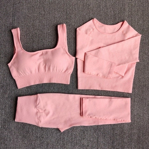 Women's Sportswear Yoga Set Workout Clothes Athletic Wear Sports Gym