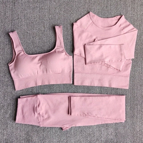 Women's Sportswear Yoga Set Workout Clothes Athletic Wear Sports Gym