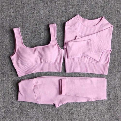 Women's Sportswear Yoga Set Workout Clothes Athletic Wear Sports Gym