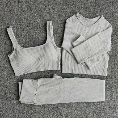 Women's Sportswear Yoga Set Workout Clothes Athletic Wear Sports Gym