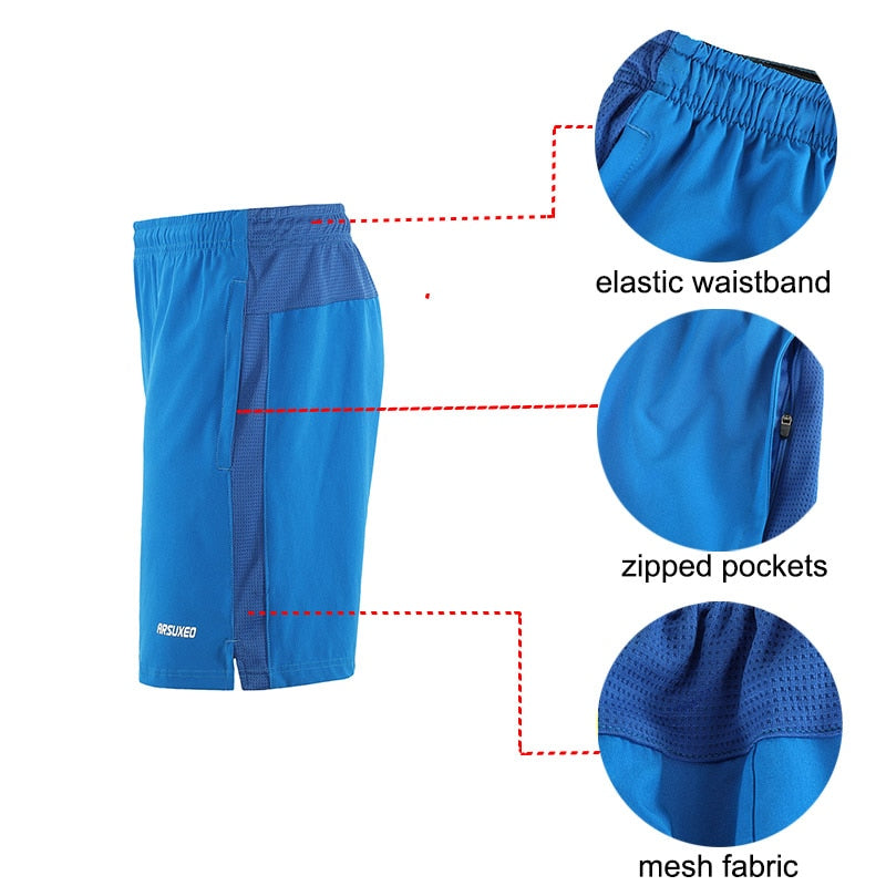 Running Shorts Men Quick Dry Training Jogging Sports Shorts Workout