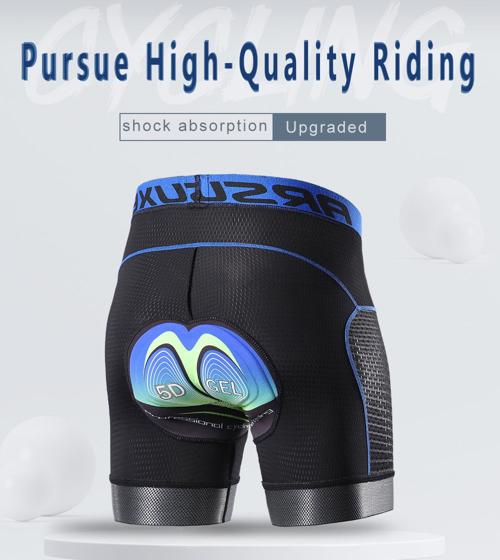 Cycling Shorts Men 5D Gel Pad Cycling Underwear Bicycle MTB Clothing