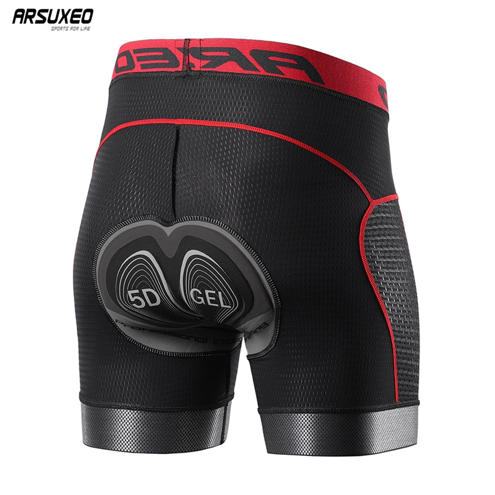 Cycling Shorts Men 5D Gel Pad Cycling Underwear Bicycle MTB Clothing