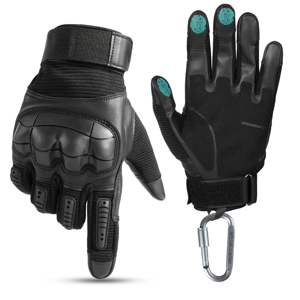 Touchscreen PU Leather Motorcycle Gloves