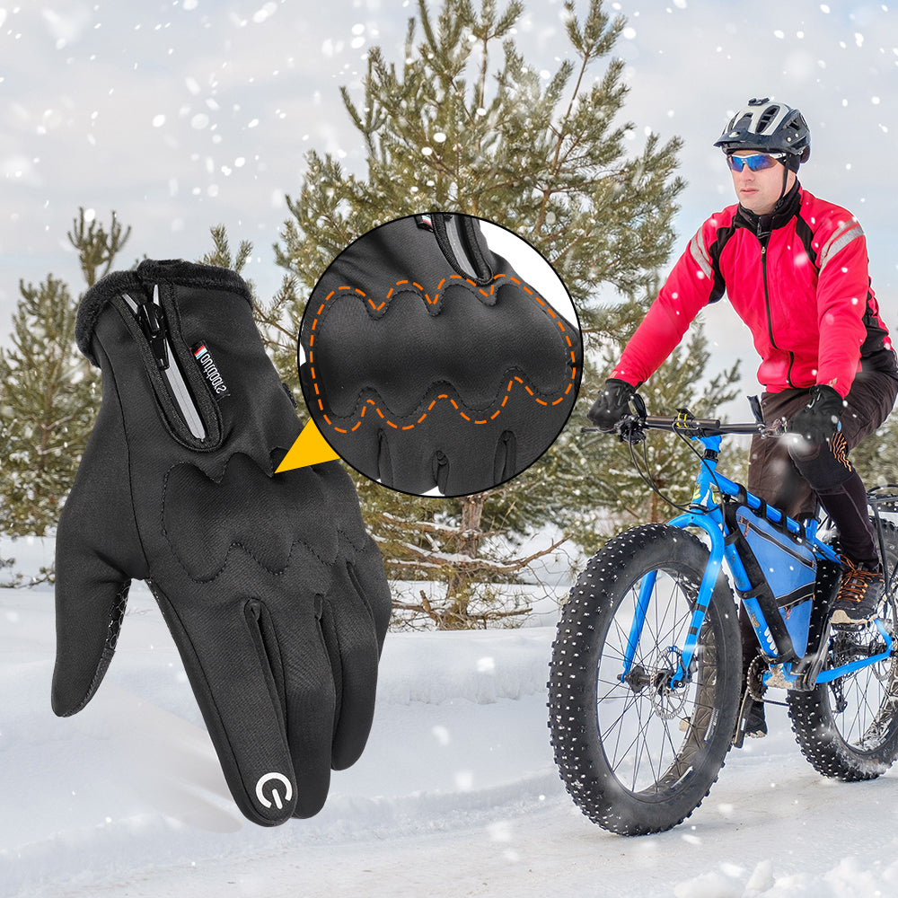 Touchscreen Motorcycle Full Finger Gloves Winter Warm Moto Motocross