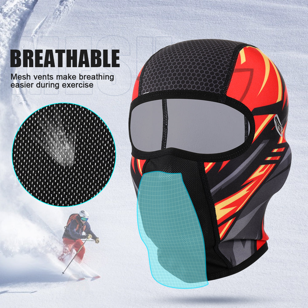 Winter Warm Motorcycle Full Face Mask Fleece Moto Balaclava Windproof