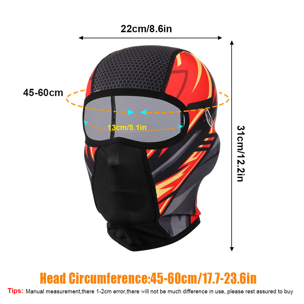 Winter Warm Motorcycle Full Face Mask Fleece Moto Balaclava Windproof